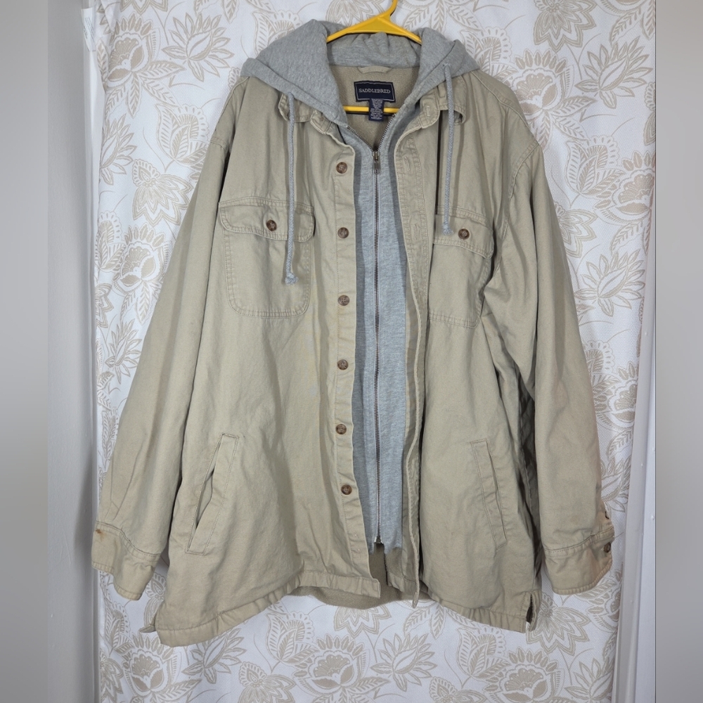 Saddlebred Fleece Line Full Zip Men's Jacket Coat  XXL Chore Barn Farm Work Warm
